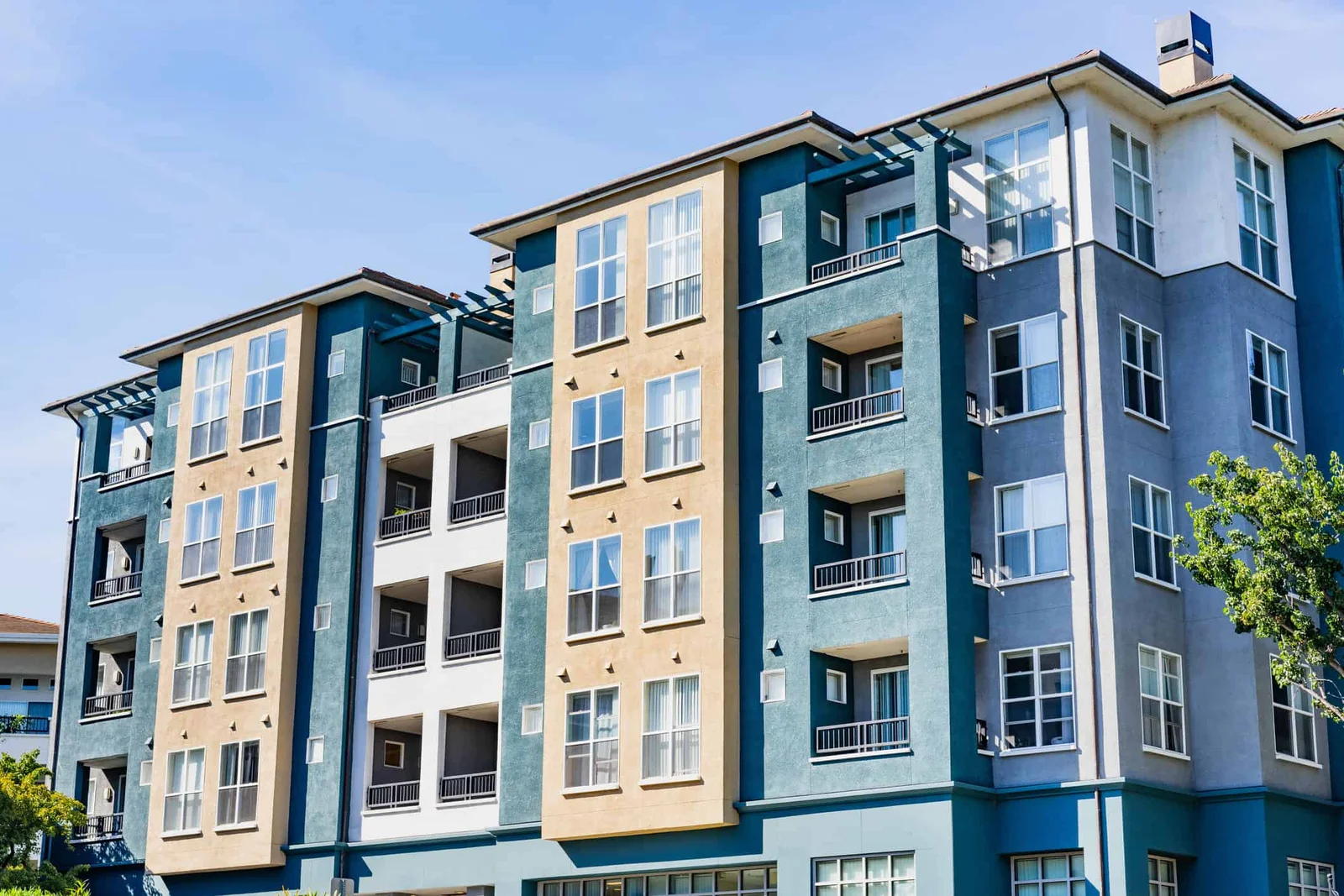 Modern multi-unit apartment complex painted by Lagunas Painting in Idaho