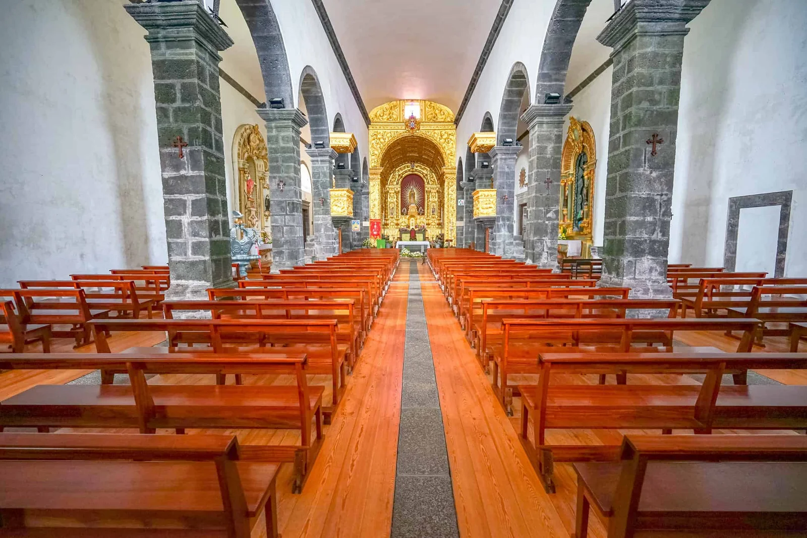 Interior of a classic church painted by Lagunas Painting in Idaho